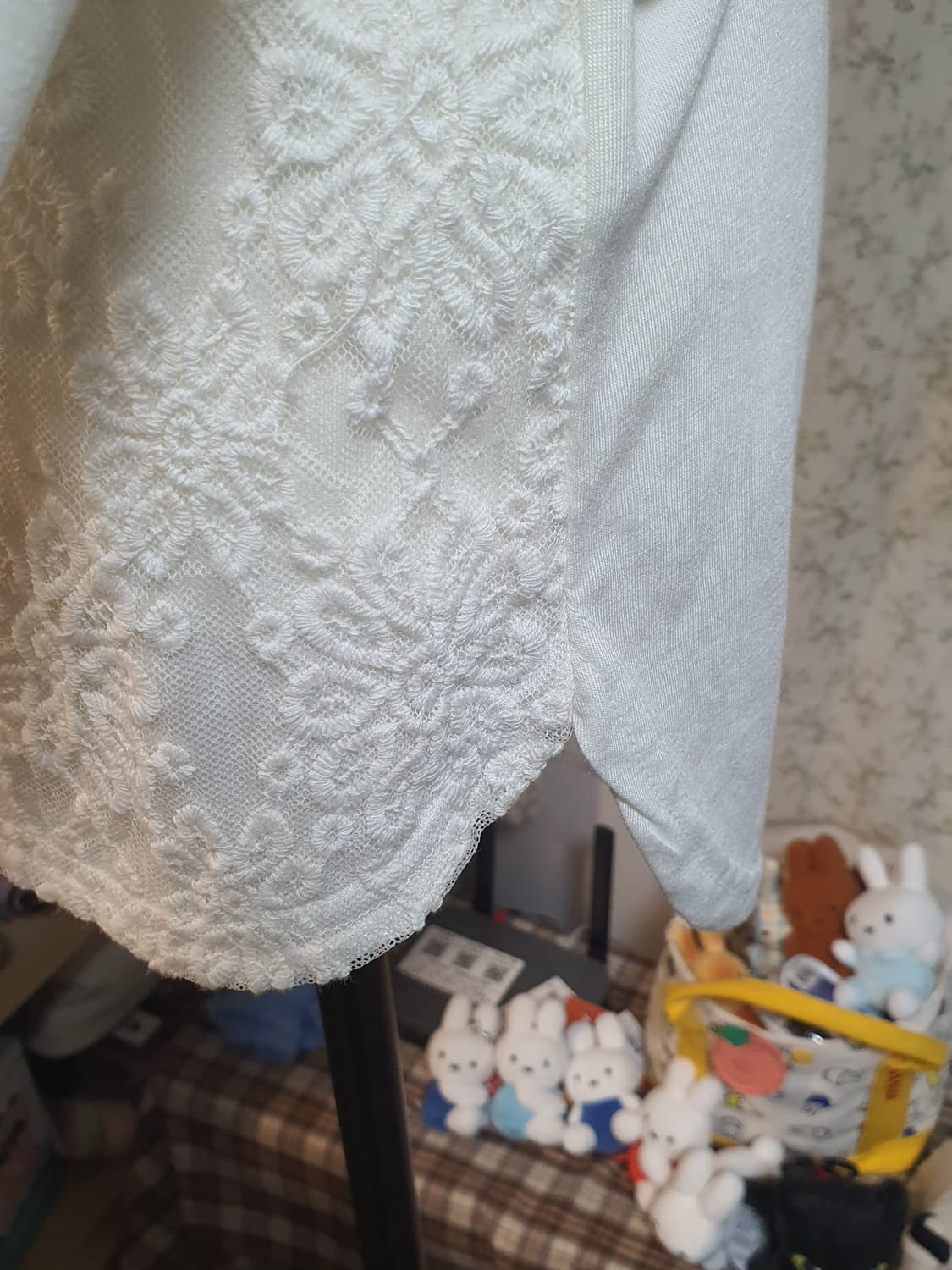 [빈티지] 아이보리 레이스 긴팔 블라우스 상품이미지4