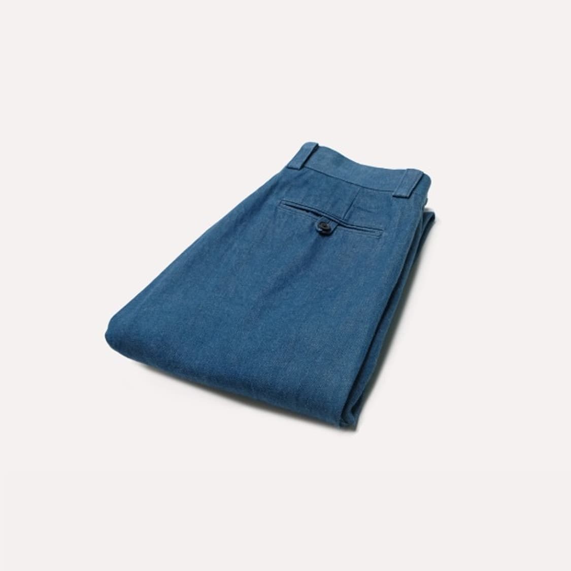 10oz blue shuttle denim 1-tuck baggy 상품이미지1