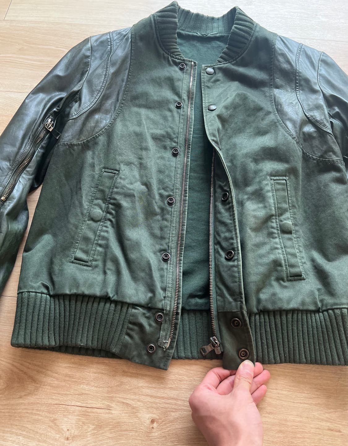 Balmain SS11  Calf Leather Teddy Jacket 상품이미지2