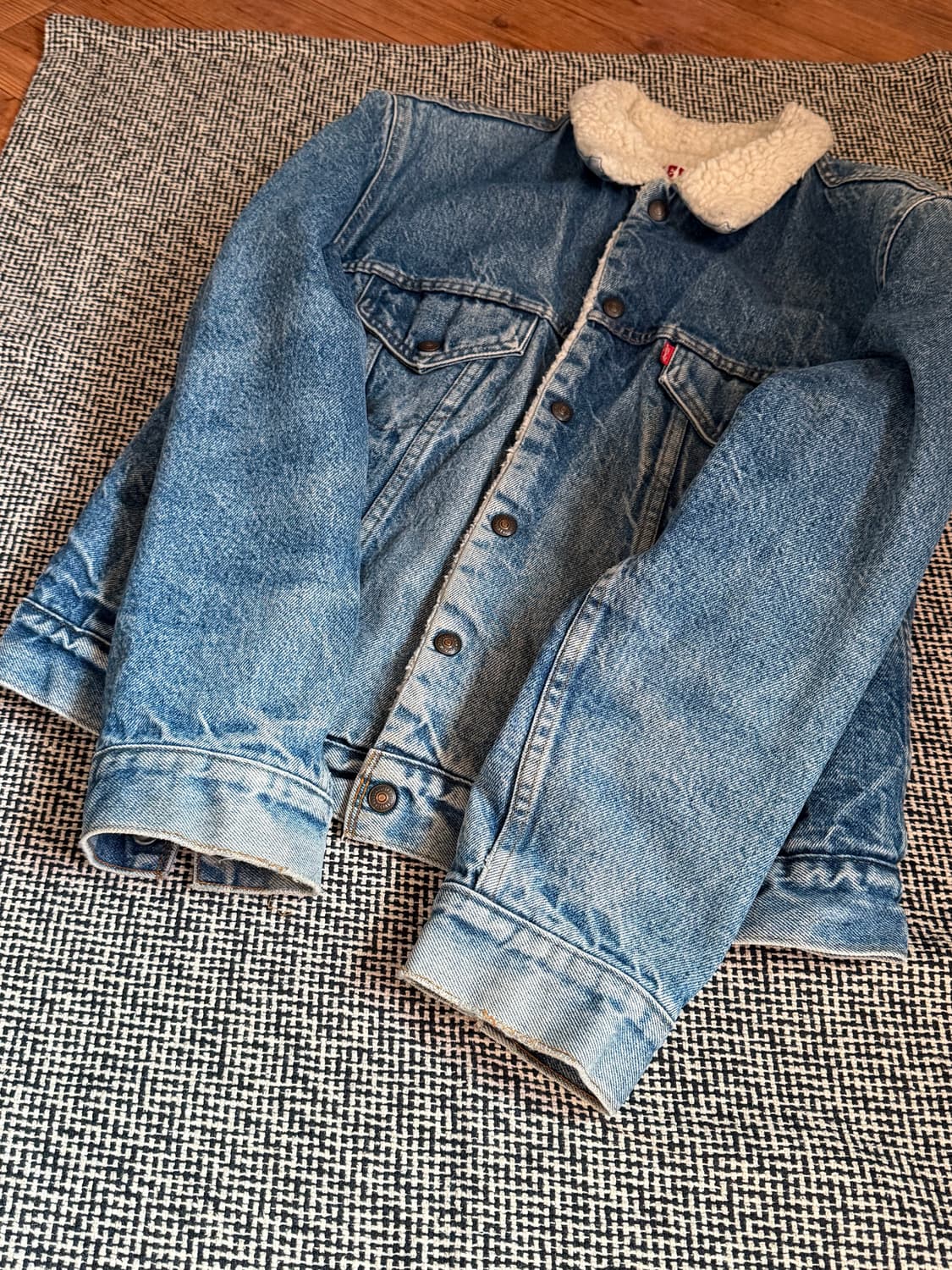 7,80s USA 리바이스 쉐르파 트러커 44R(XL) 상품이미지2