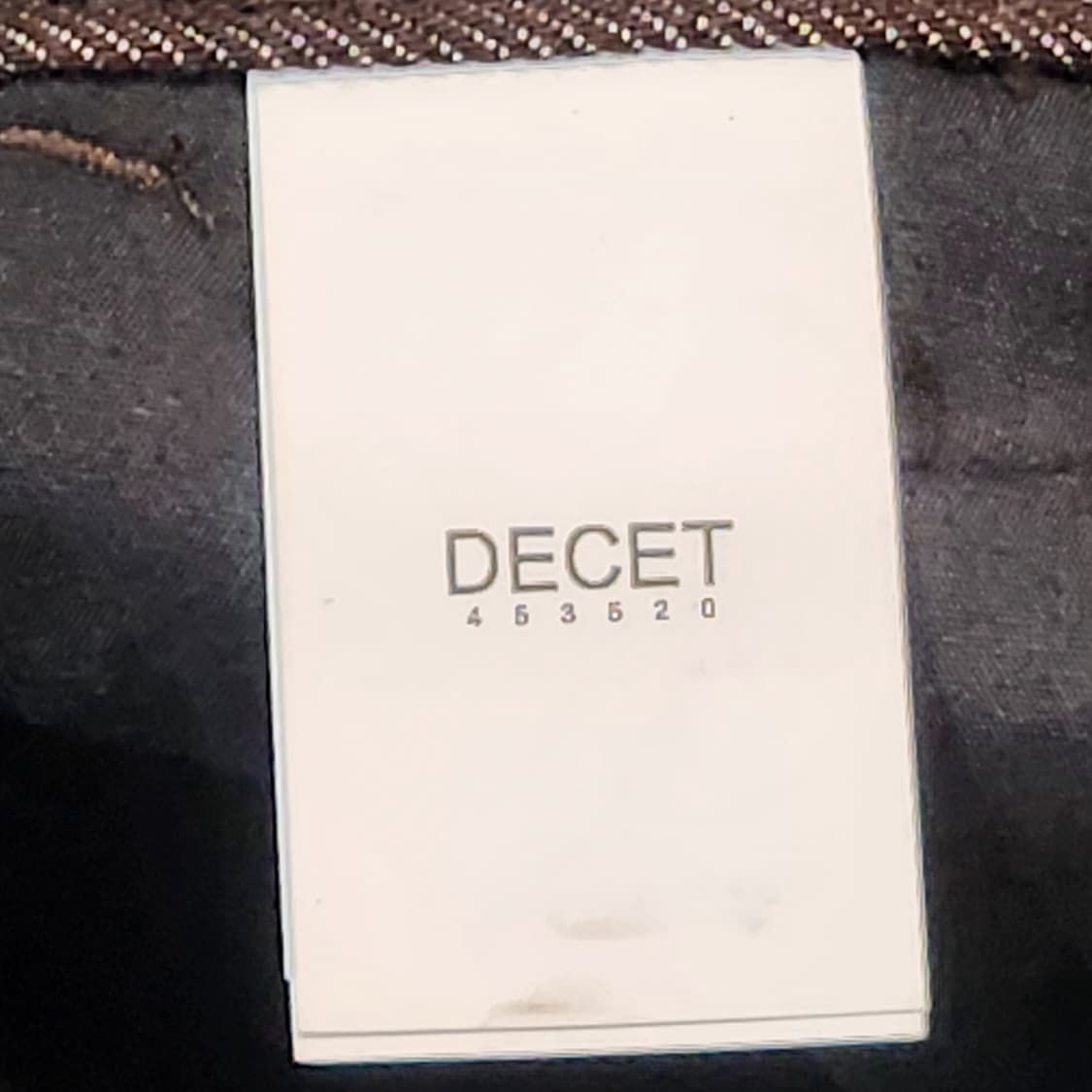 DECET 브라운 핀턱 와이드 데님 팬츠 (32) 상품이미지4