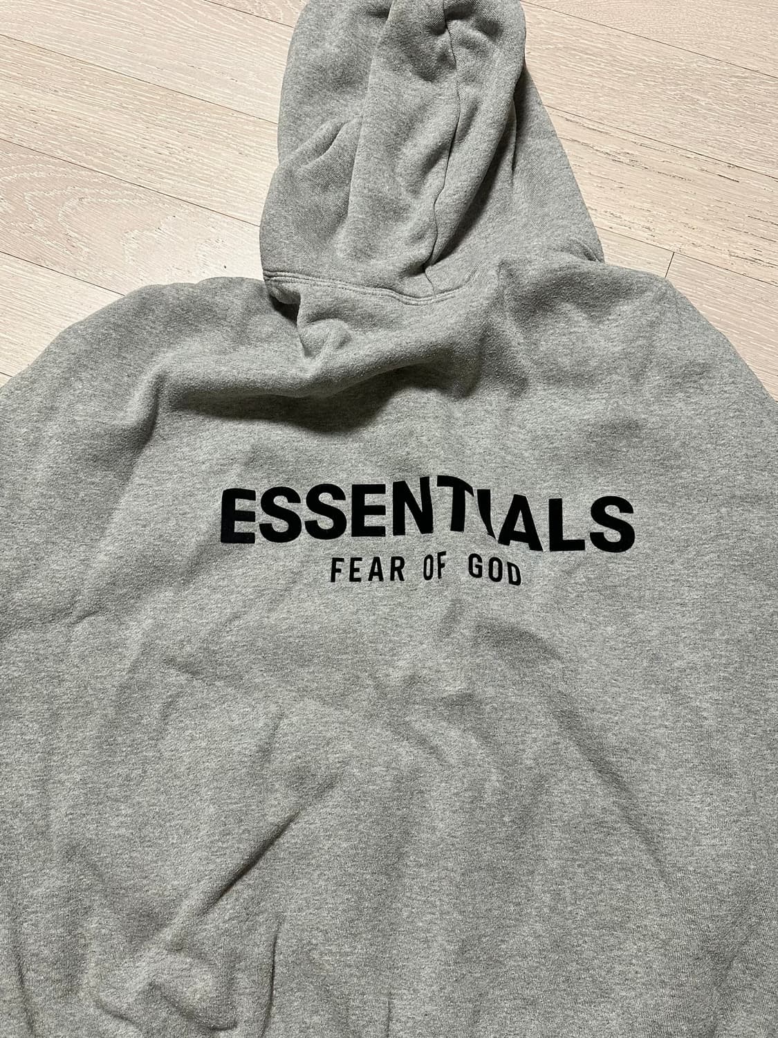 에센셜 플리스 후드 라이트 헤더 그레이 - 24FW 상품이미지3