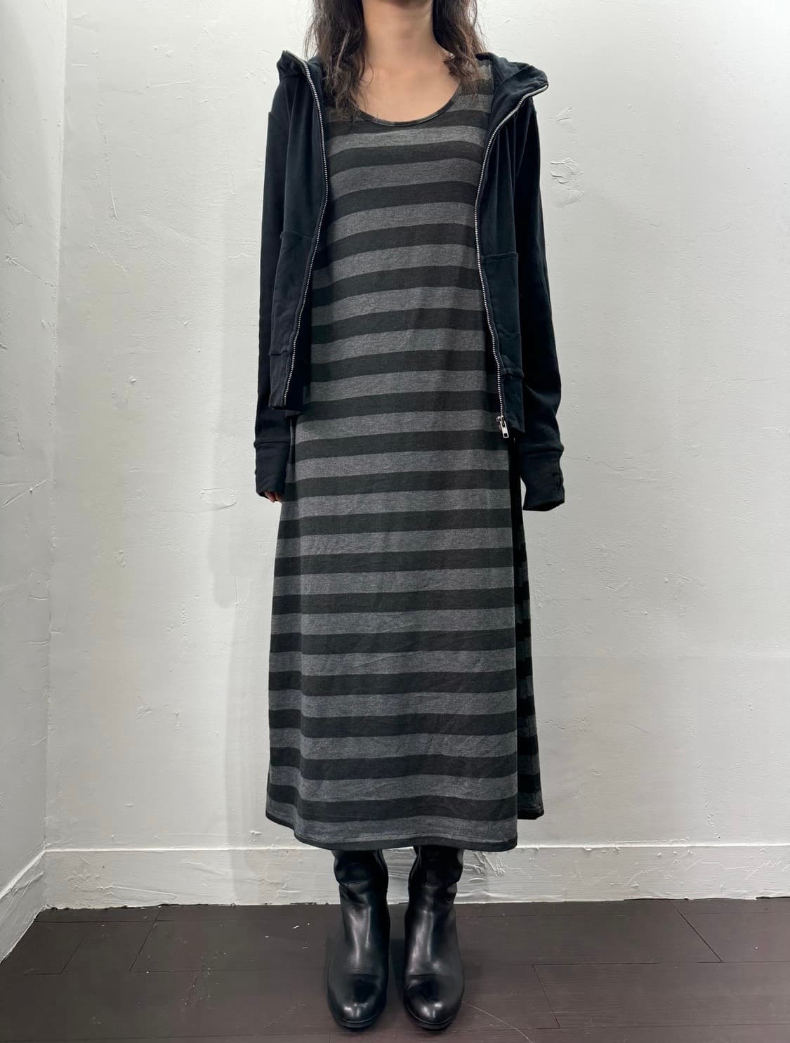 stripe long onepiece 상품이미지2