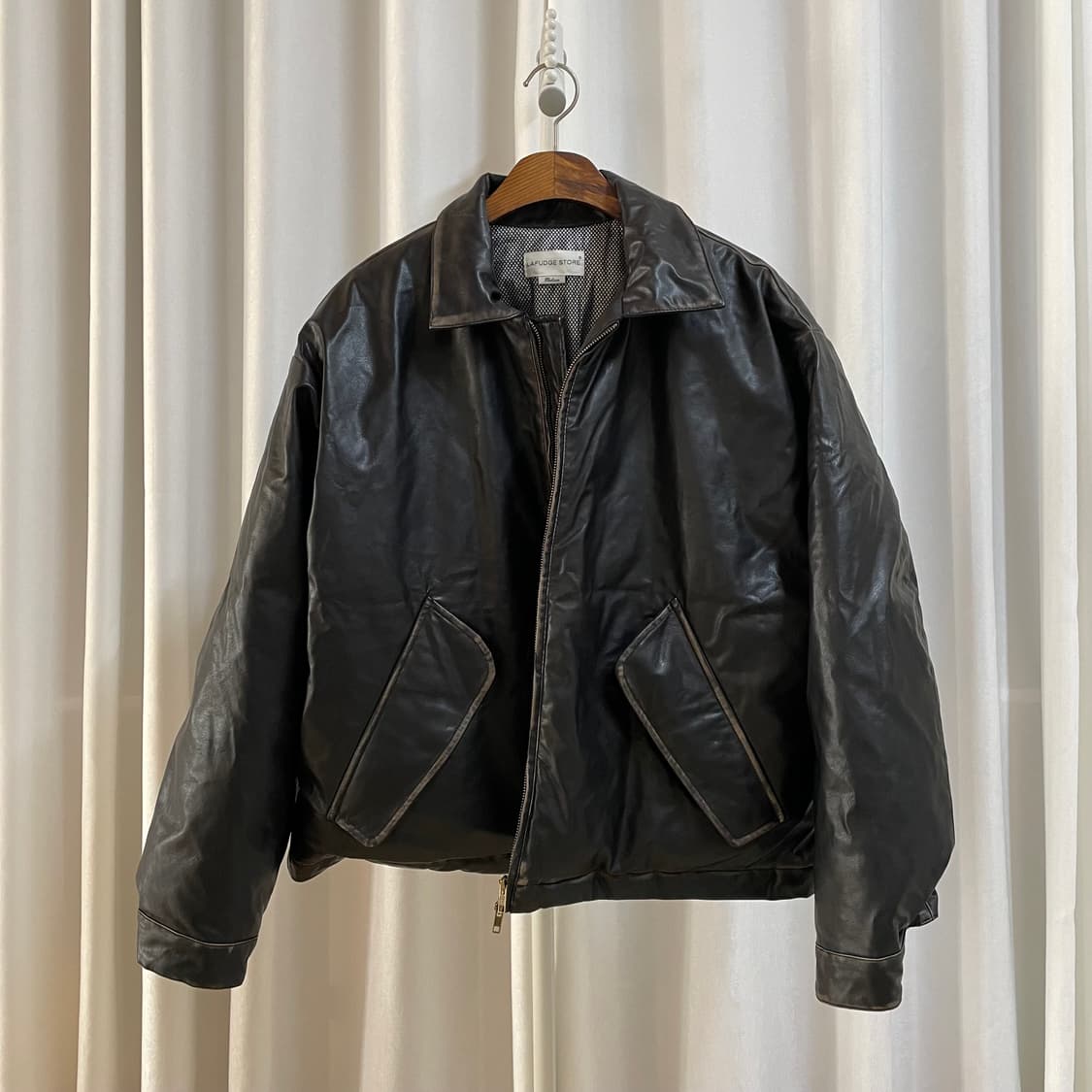 라퍼지스토어 가죽 덕다운패딩 XL 상품이미지1