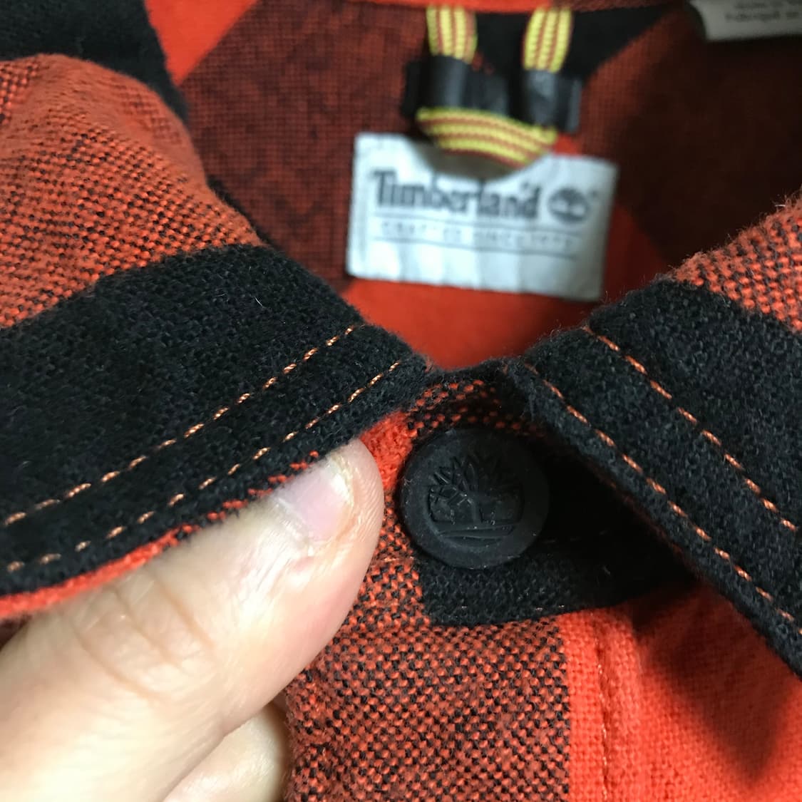 팀버랜드 타탄체크 반누빔 셔츠자켓 상품이미지4