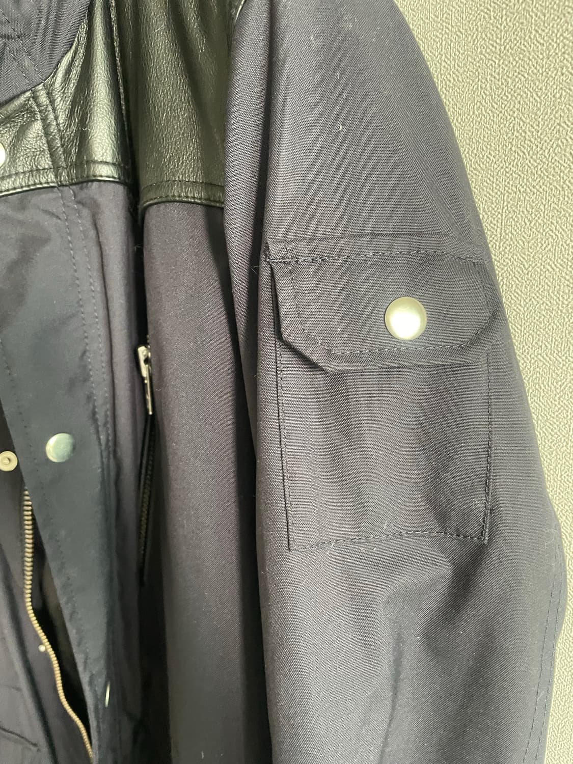 쿠플스 리얼가죽패치 야상 상품이미지4