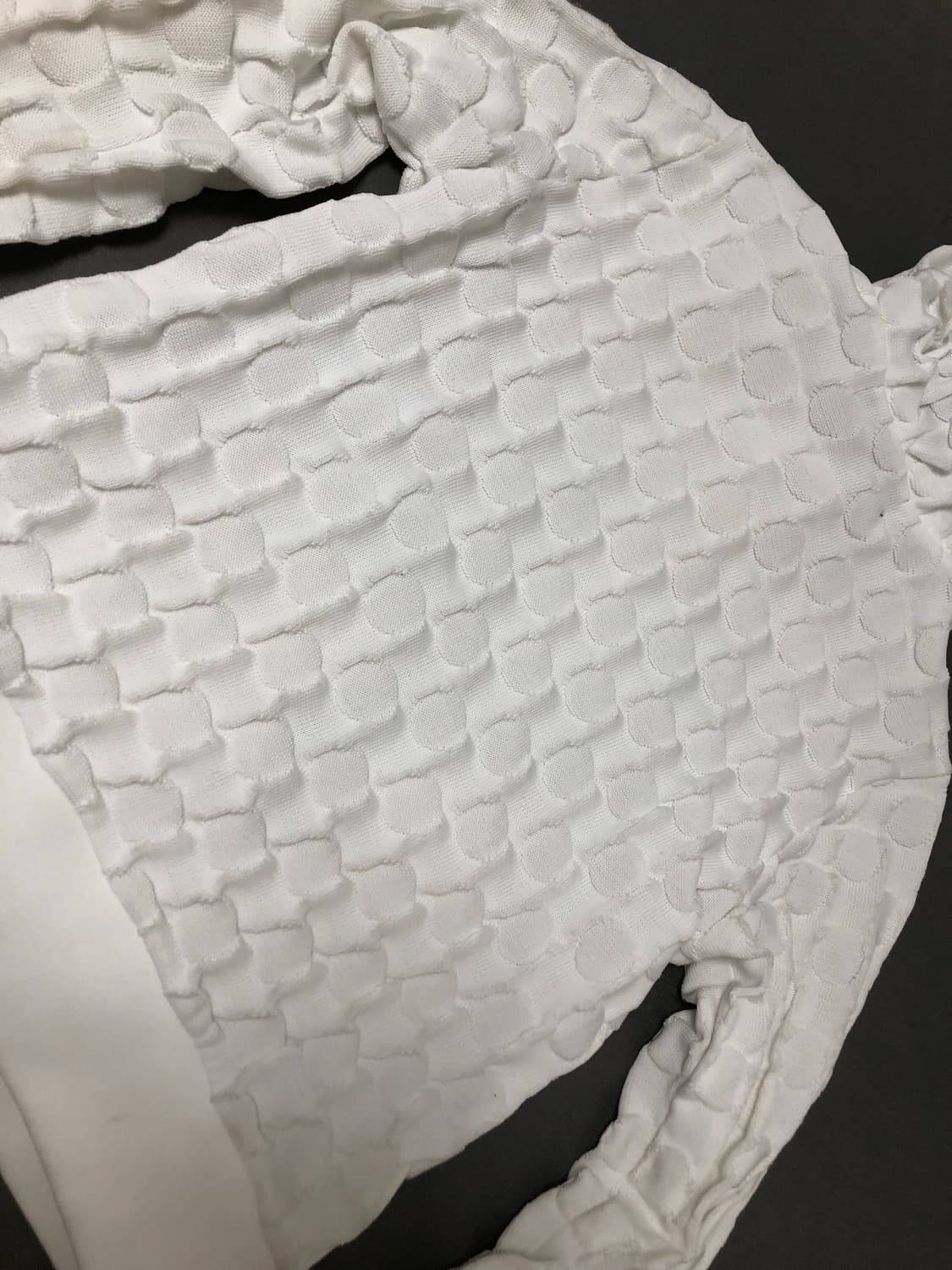 꼼데가르송 트리콧 도트 후드집업 화이트 S 상품이미지2