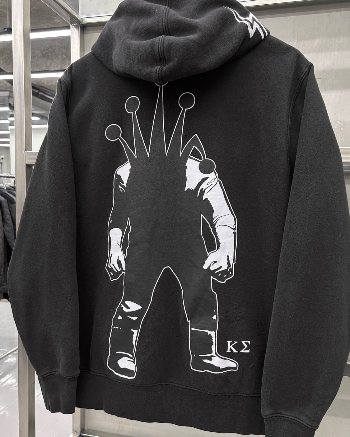 스투시 X 카파 시그마 00s  크라운 스웻 후드집업 블랙  상품이미지5