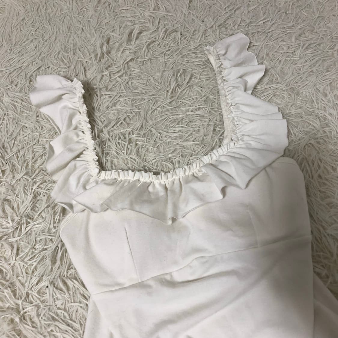 빈티지 화이트 프릴 나시 상품이미지2