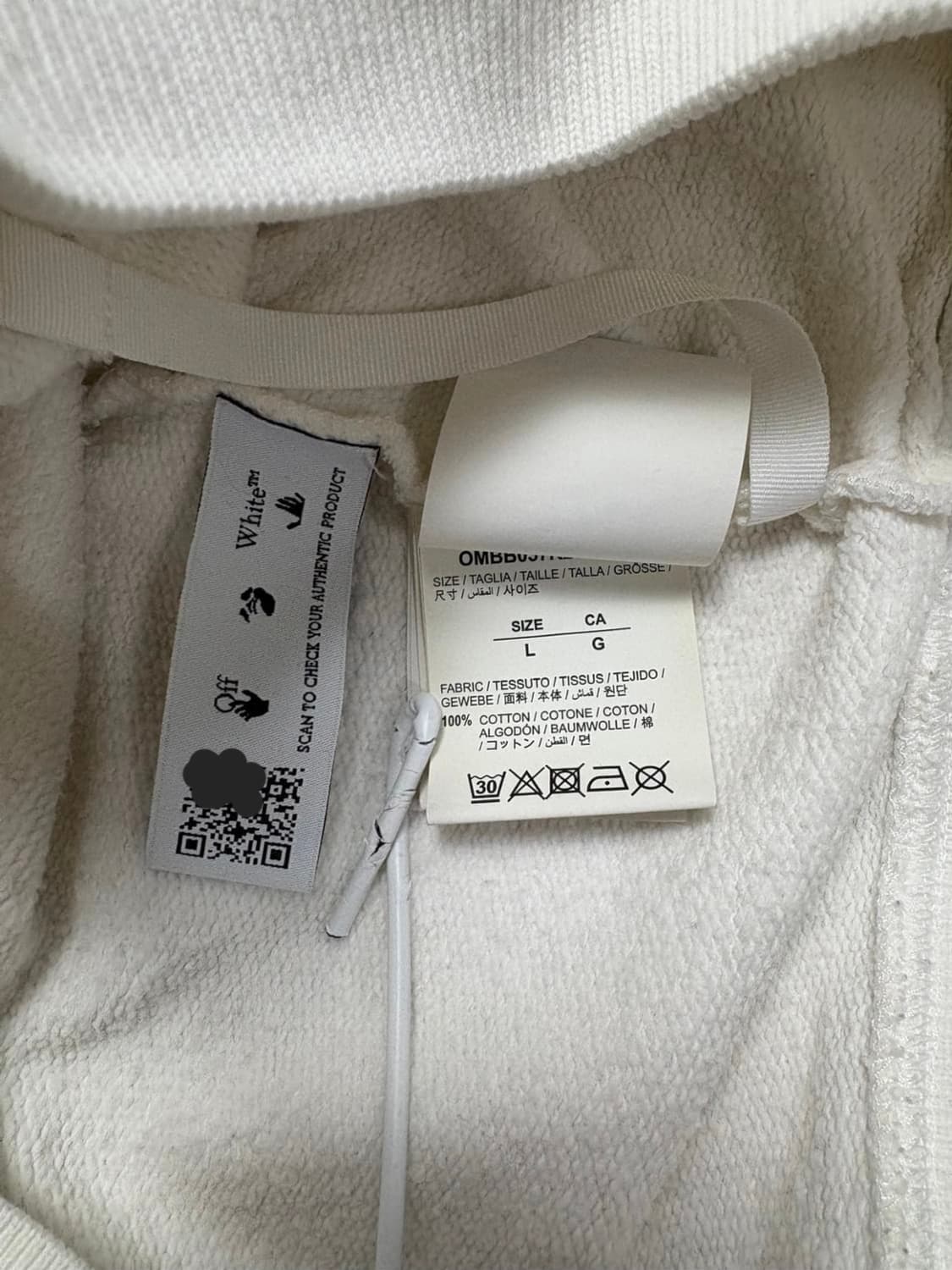 오프화이트 모나리자 애로우 후드티 상품이미지8