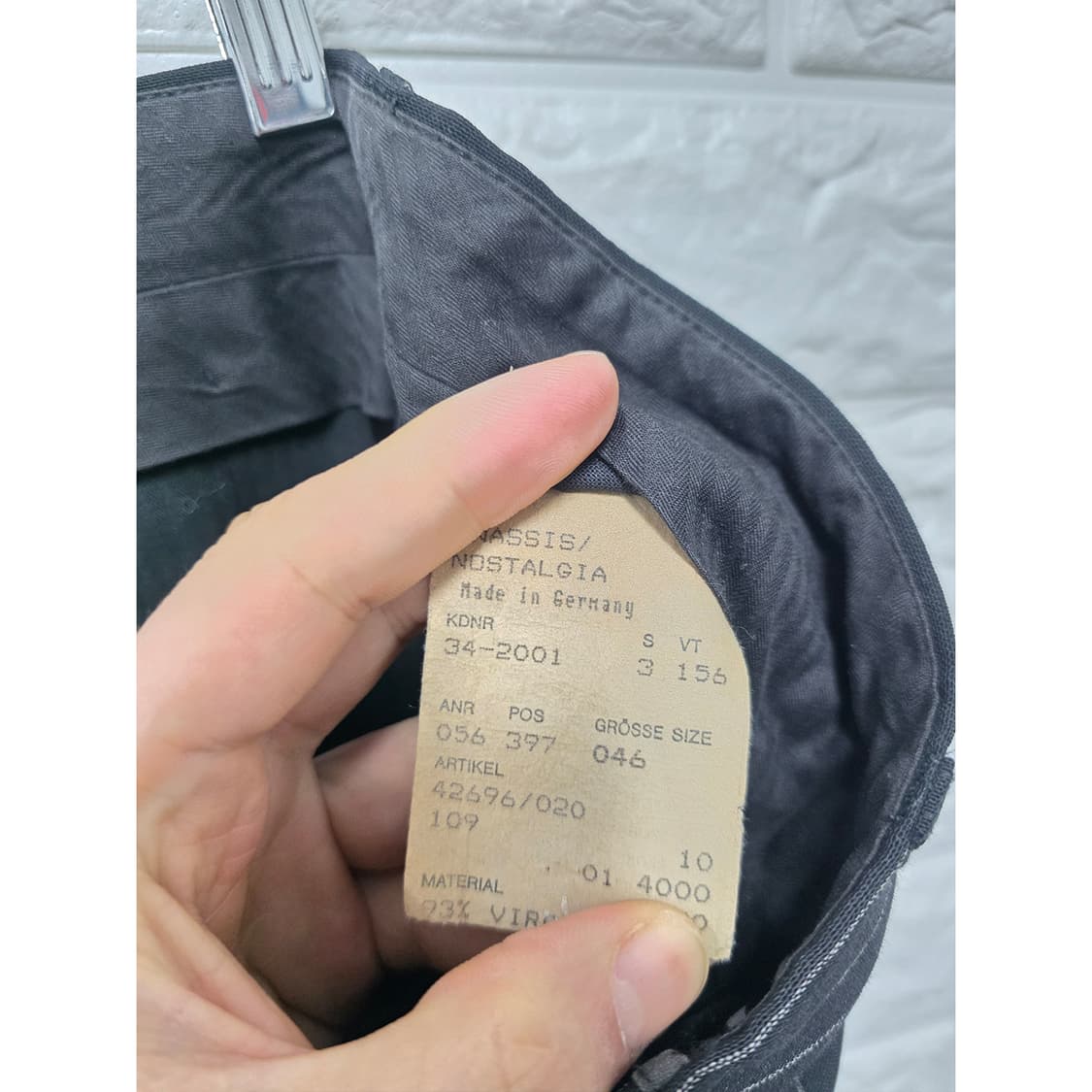 택포) 휴고보스 스트라이프 슬랙스 32인치 (세트 상품이미지3