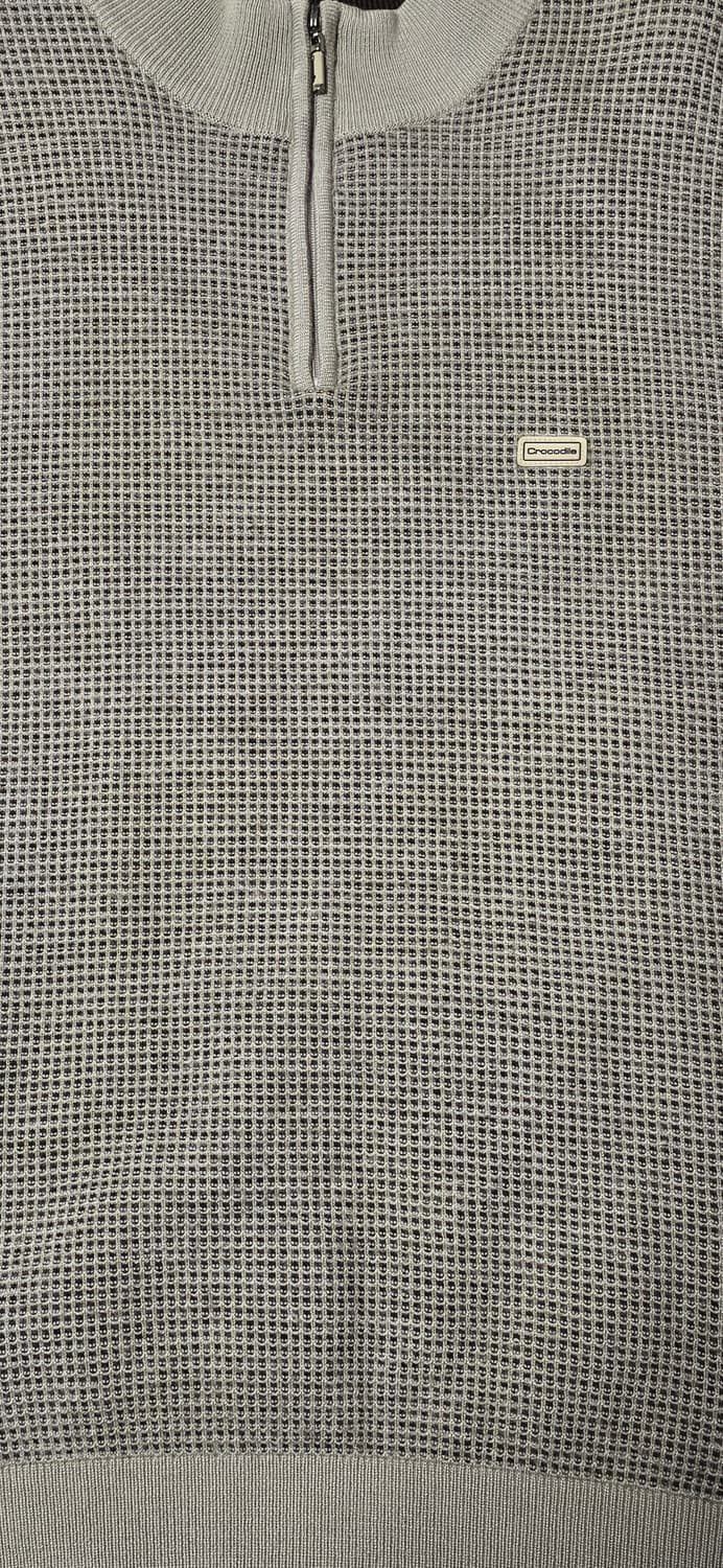 크로커다일 남성 반집업 니트 M 상품이미지5