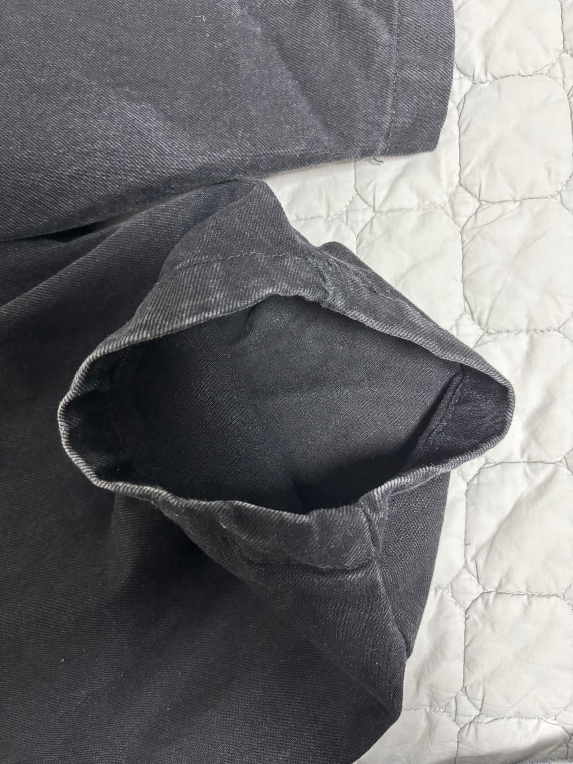 [46] 이스트서비스샵 벌룬 데님 팬츠 블랙 상품이미지8