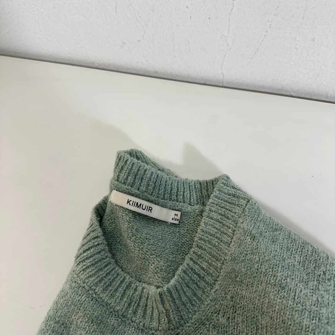 M 키뮤어 민트 아크릴 라운드니트 상품이미지2