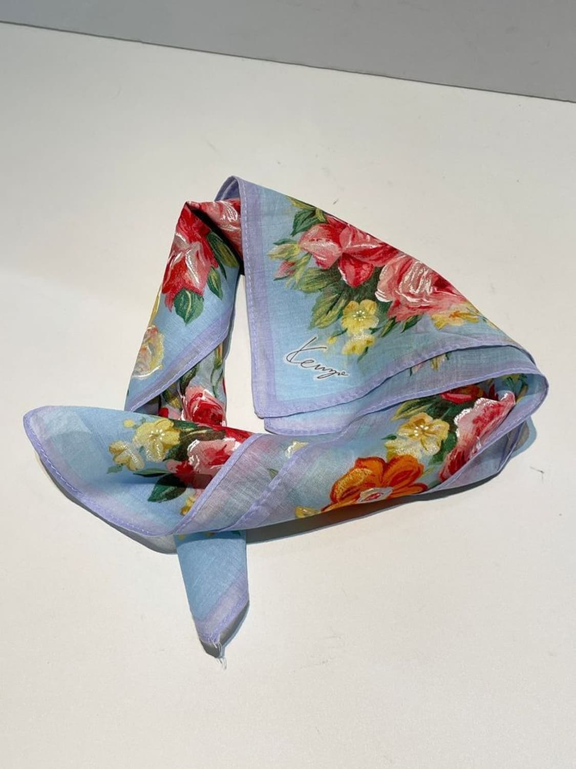 겐조 00s 재팬 플라워 패턴 쁘띠 손수건 A1466 상품이미지1