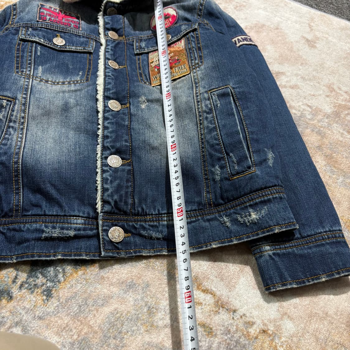 jeep 지프 자수패치 양털 데님 자켓 상품이미지5