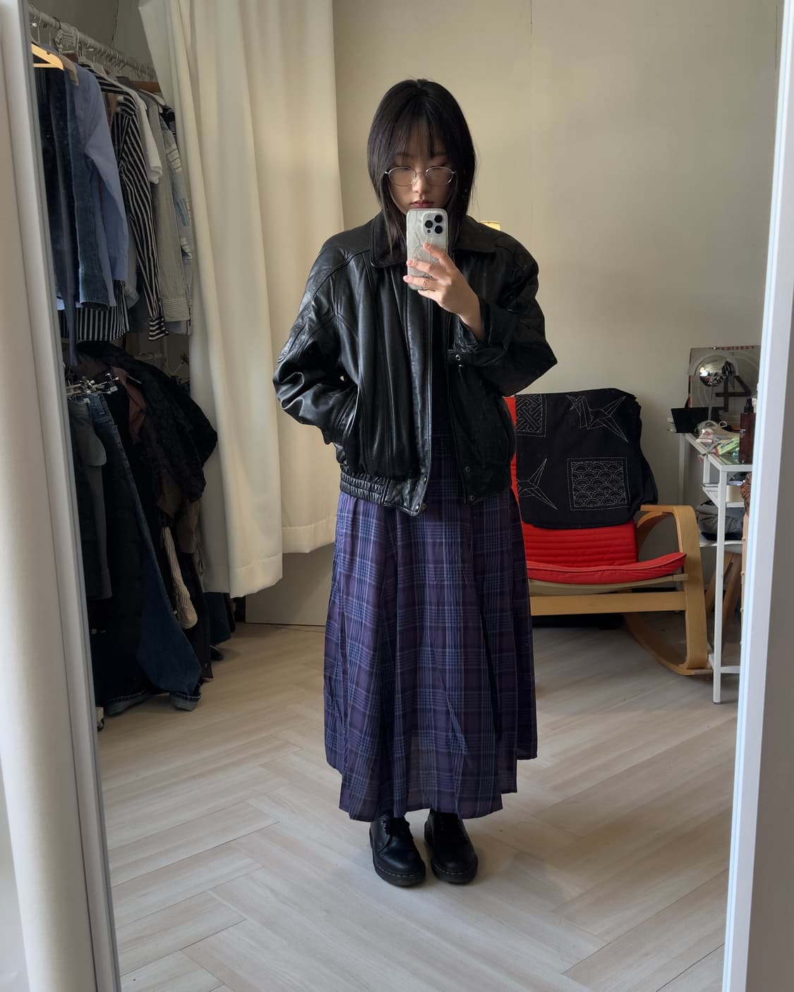 [LUGNONCURE] check long skirt 상품이미지9