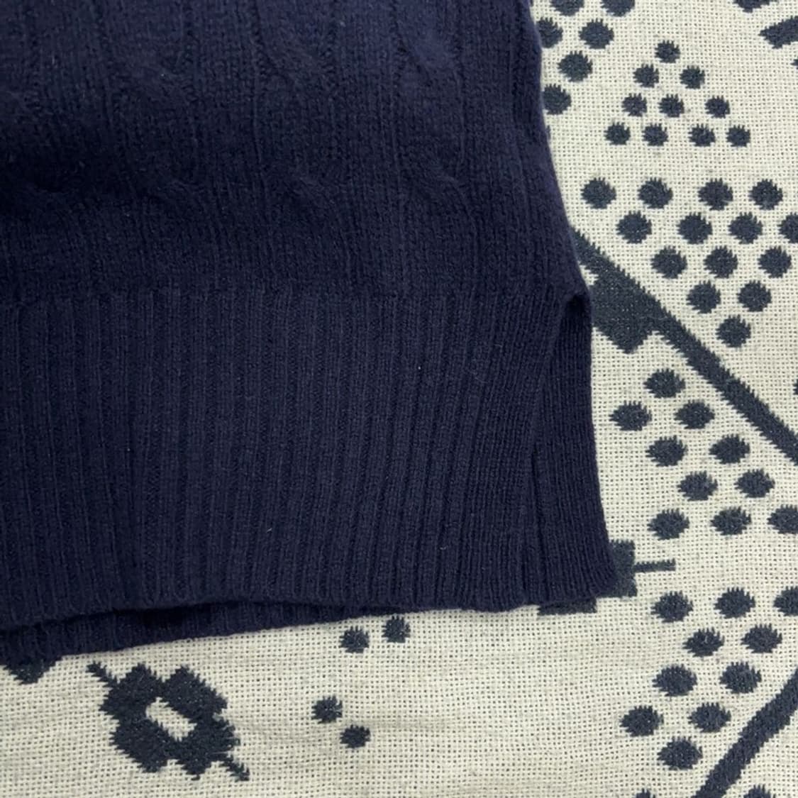 폴로 랄프로렌 울 캐시미어 터틀넥 꽈배기 니트 XS P00049 상품이미지3