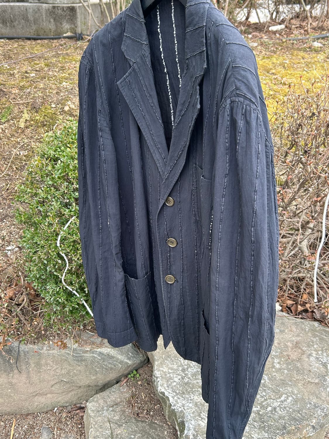 이세이미야케 04ss 스트라이프 블레이저 상품이미지3