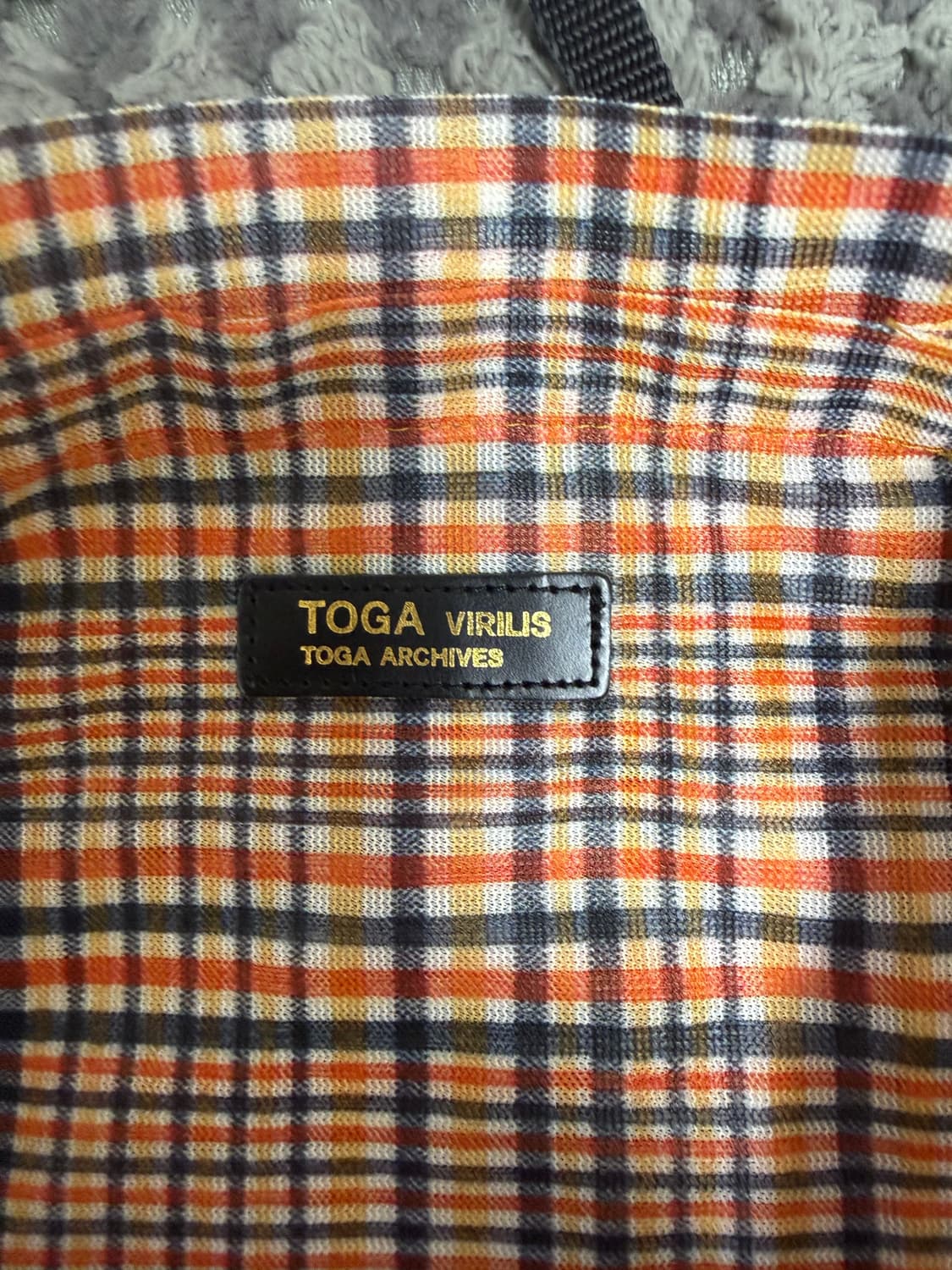 TOGA 토가 비릴리스 체크패턴 토트백 상품이미지3