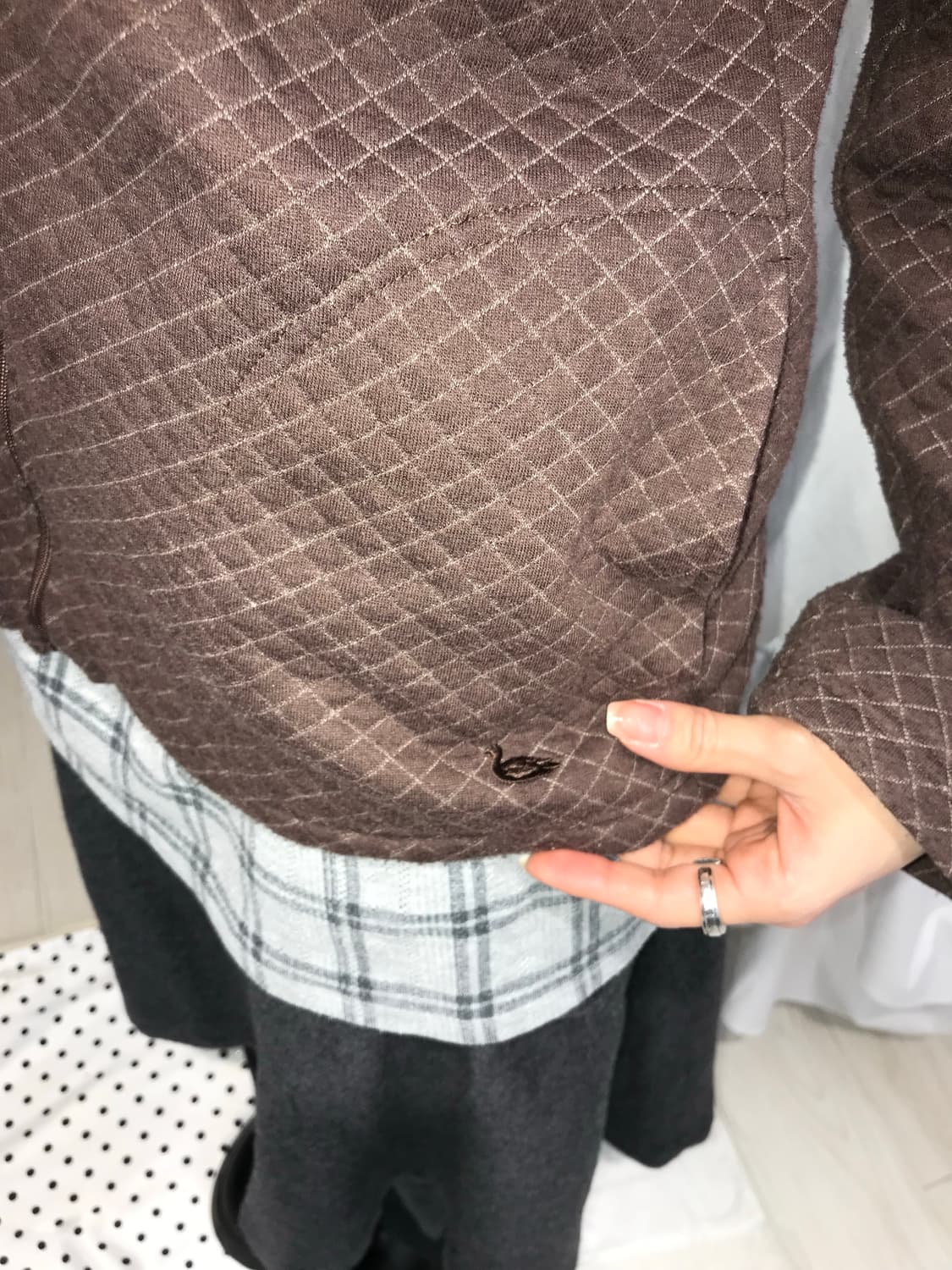 ⊹ Decoy Cocoa Stitch Hood Zip  상품이미지5