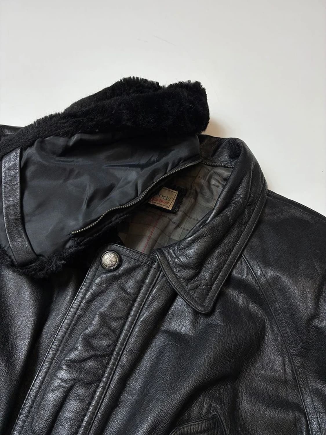 Brettons 90's 유틸리티 양가죽 하프 코트 PN8475 상품이미지3