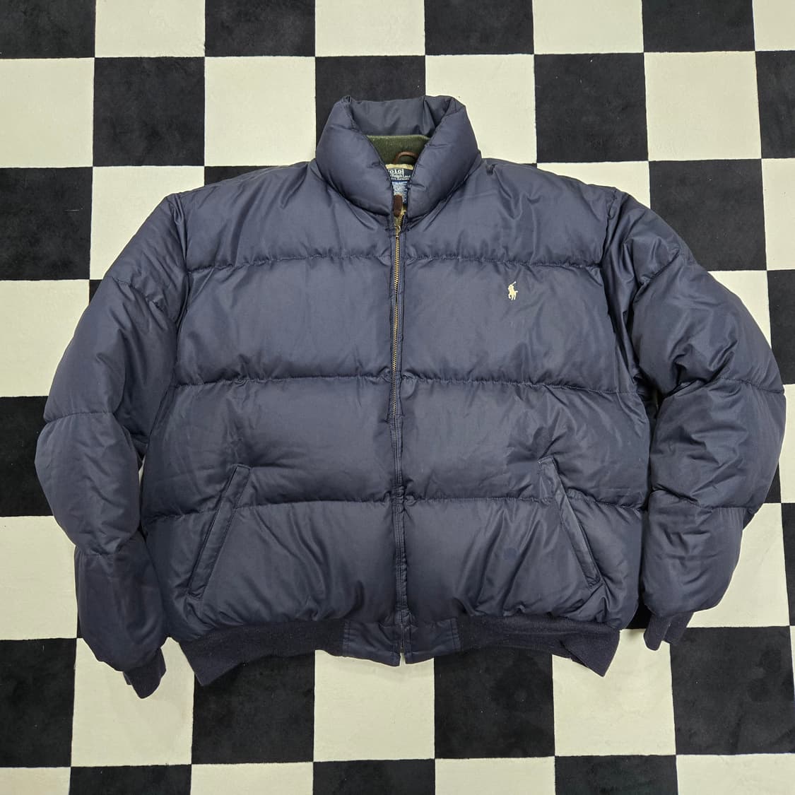 L 폴로랄프로렌 90s OG 푸퍼 패딩 네이비 made in usa  상품이미지1