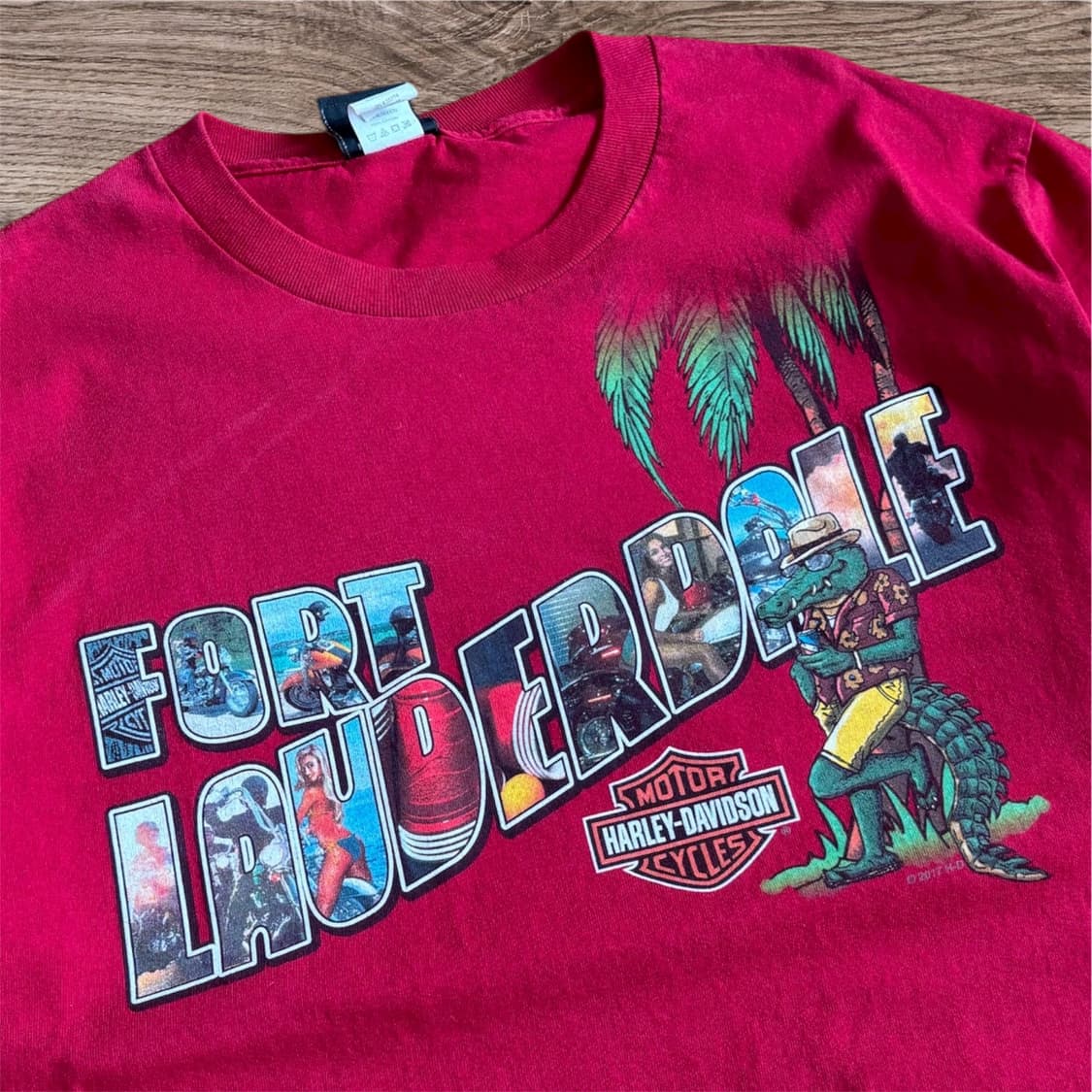 Harley Davidson ALLIGATOR ALLEY T-shirt 상품이미지2