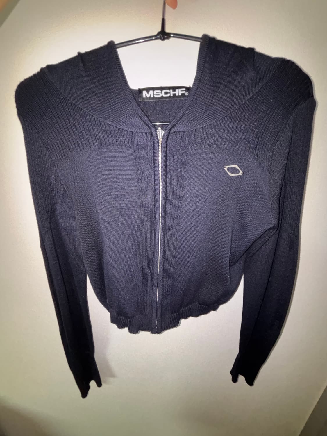 미스치프 니트후드집업 상품이미지1