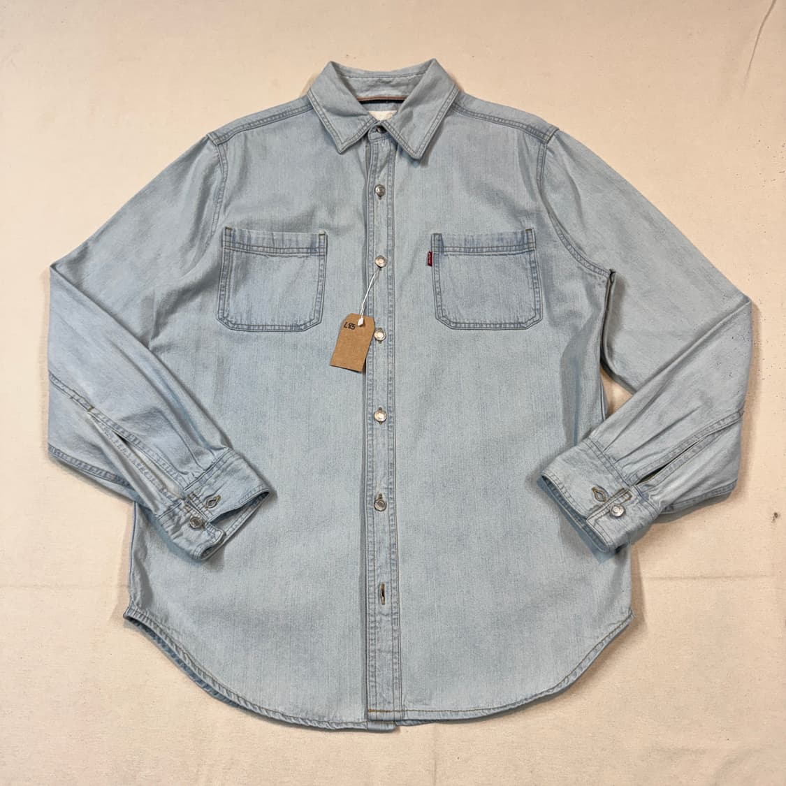 M) 리바이스 투포켓 워크 데님 셔츠 자켓 T버튼 타입 L85 상품이미지1