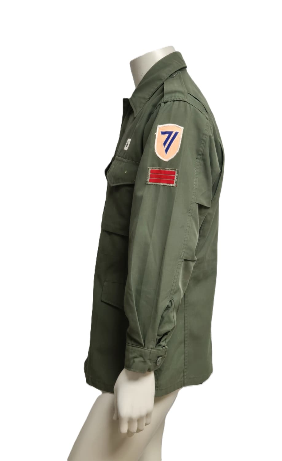 육군 구형 71사단 상병 민무늬 야전상의 전투복 상의 자켓 (M) 상품이미지2