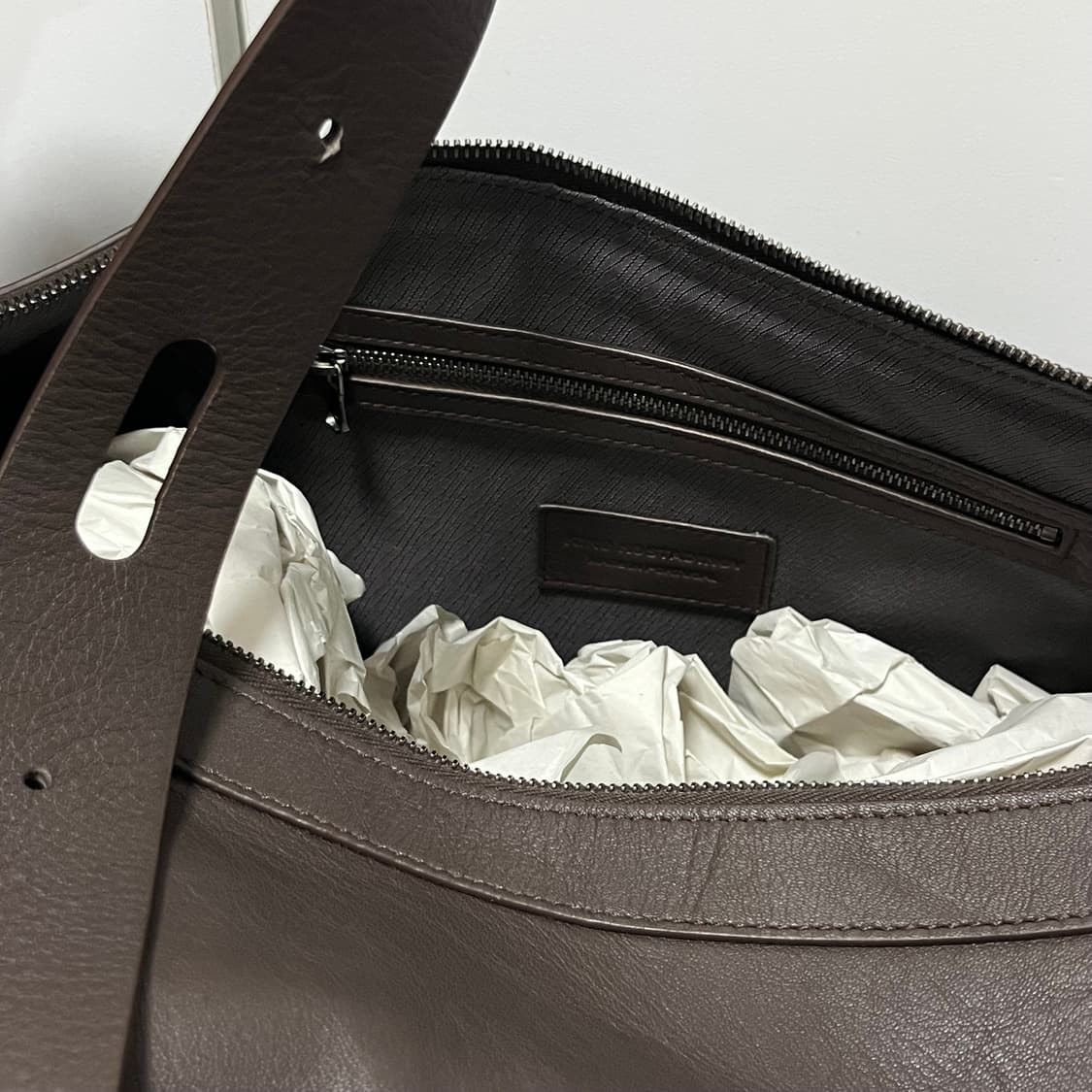 키코 코스타디노브 25fw MORAVIA 레더 백/초콜렛 상품이미지5