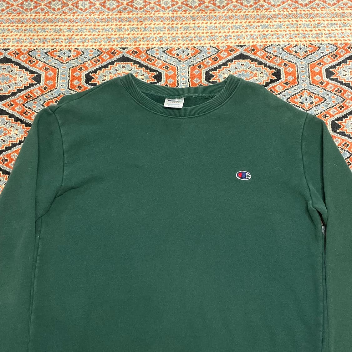 챔피온 딥그린 맨투맨 티셔츠 여성L 상품이미지2