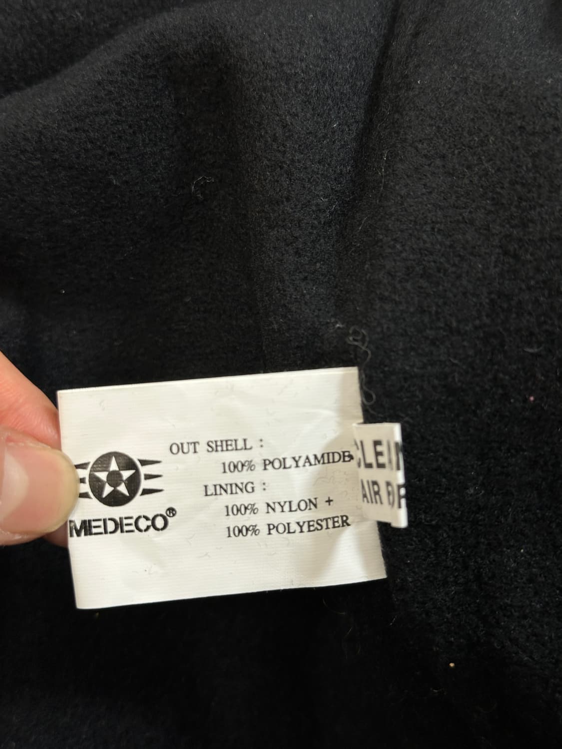 XL)MEDECO 메데코 항공MA-1 레더 카라 자켓  상품이미지6