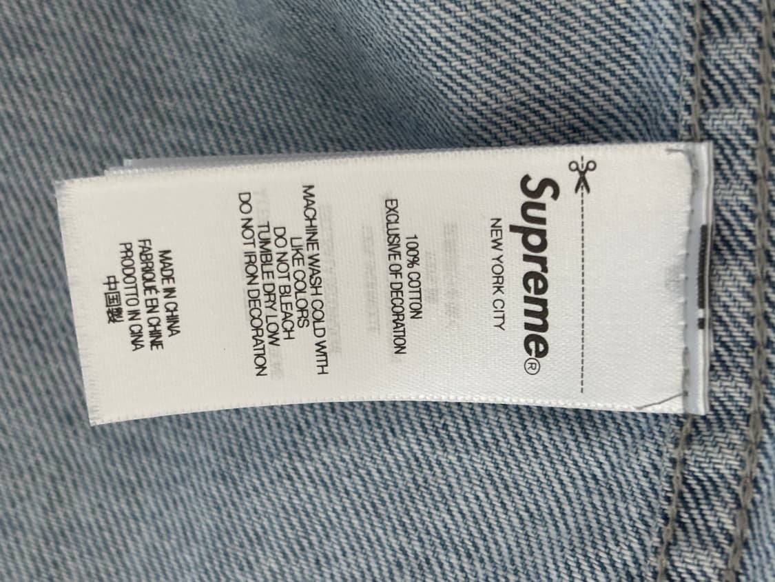 25ss 슈프림 워시드 인디고 셔츠 M 사이즈 상품이미지5