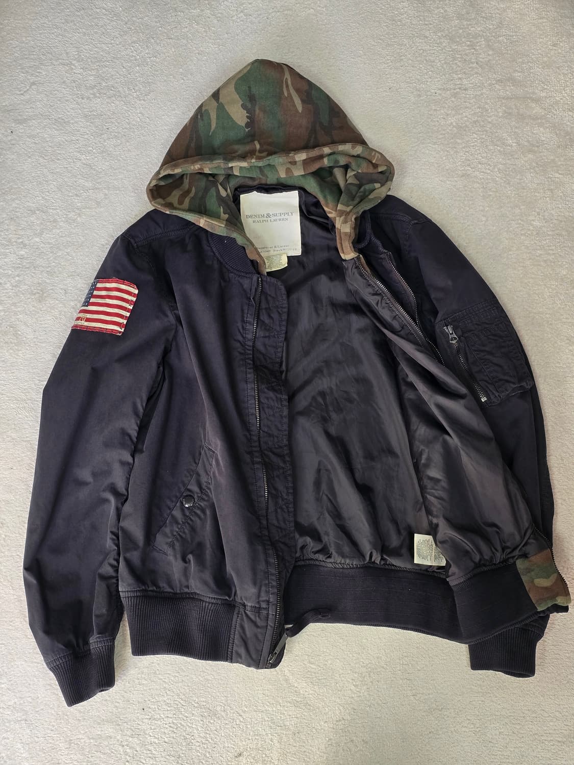 폴로랄프로렌 데님 앤 서플라이 카모 성조기 도킹 자켓 상품이미지4