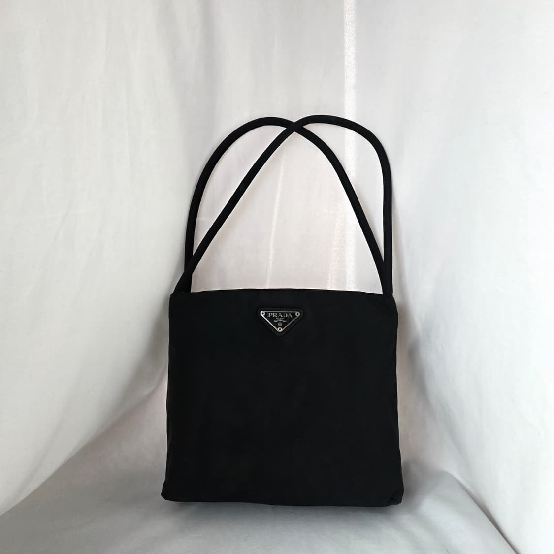 [정품 PRADA] 프라다 두줄 나일론 토트백 스몰 상품이미지1