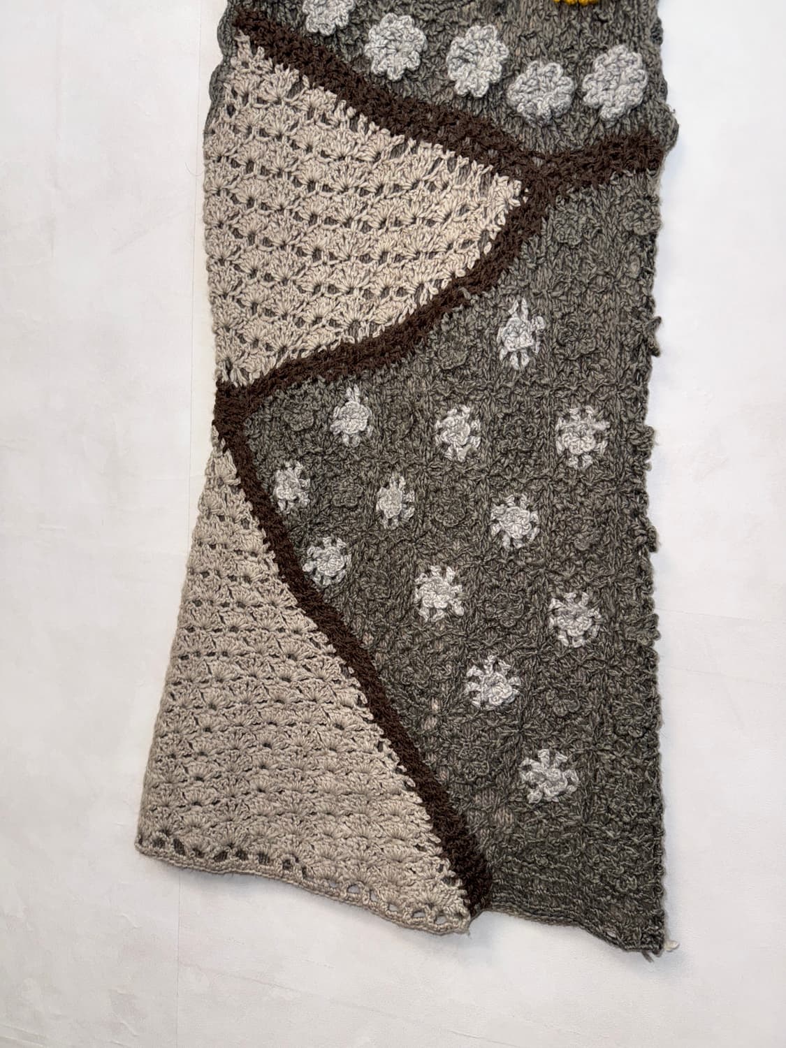Aah beige bohemian flower crochet ops 상품이미지5