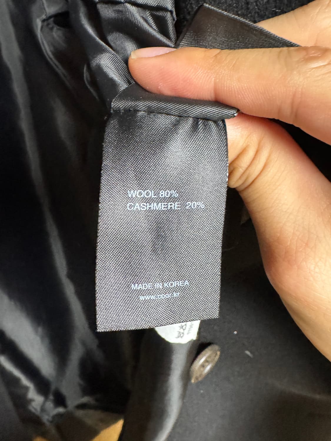 쿠어 캐시 울 혼방 코트 s사이즈 상품이미지5