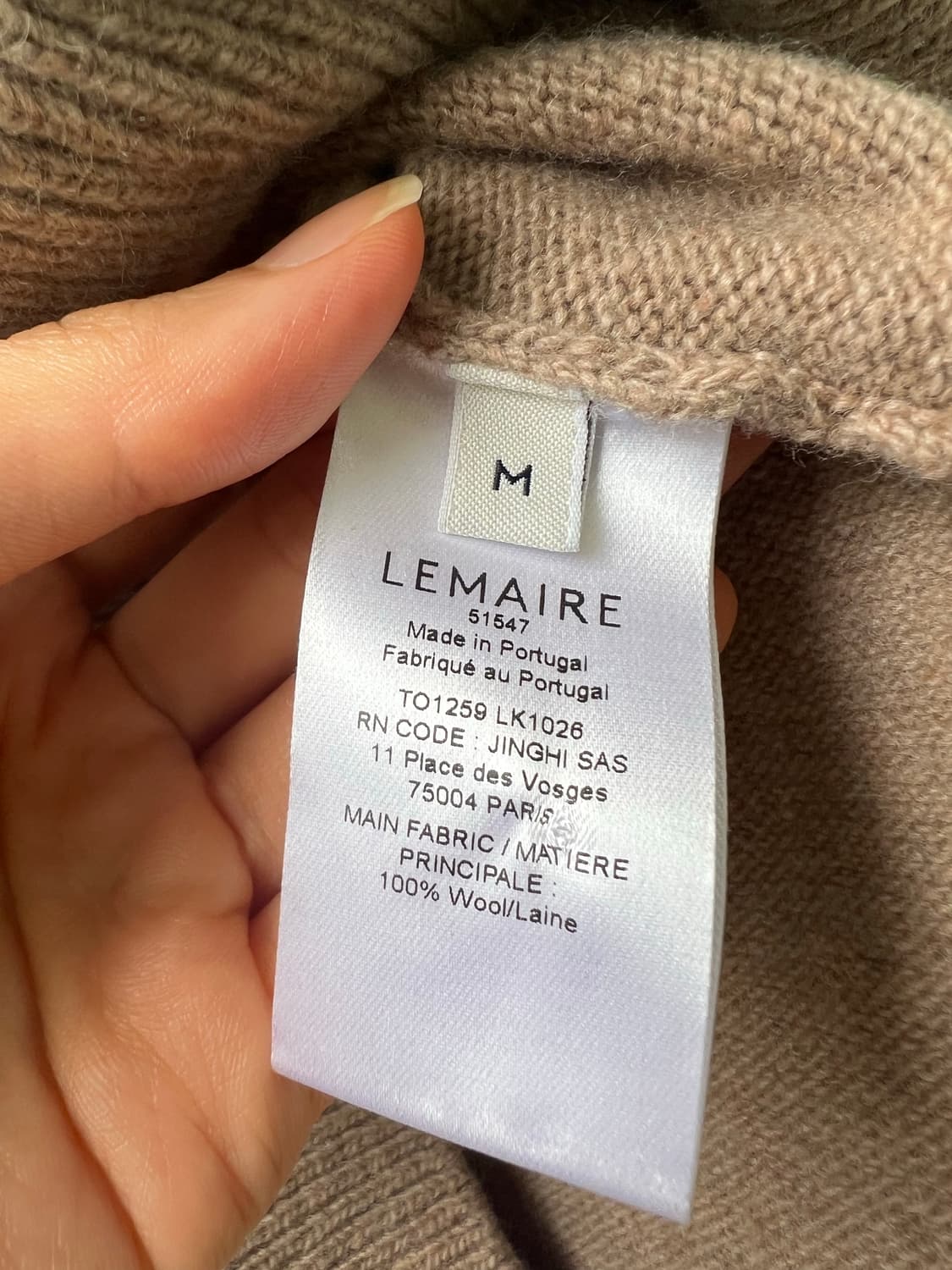 Lemaire 르메르 여성 울100 가디건 상품이미지5