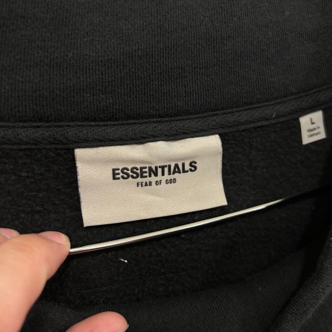 에센셜 피어오브갓 모크넷 오버핏 맨투맨 상품이미지3