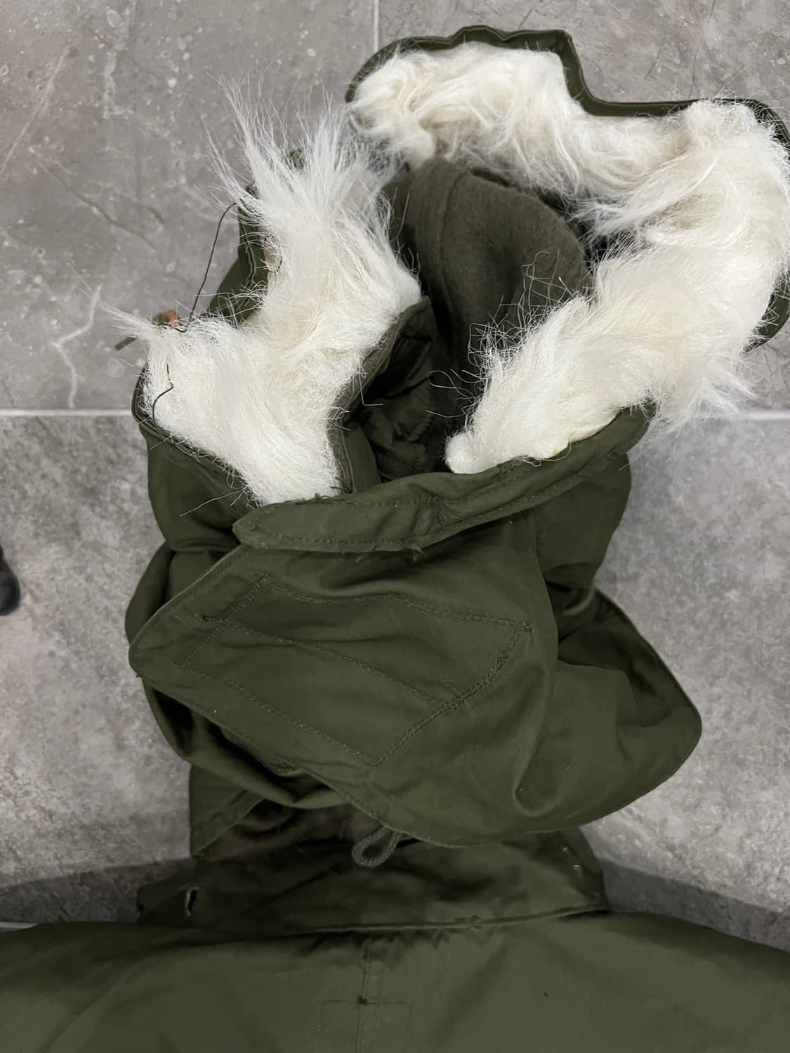 (XL) M65 피쉬테일 오리지널 개파카 풀셋 데드스탁 상품이미지10