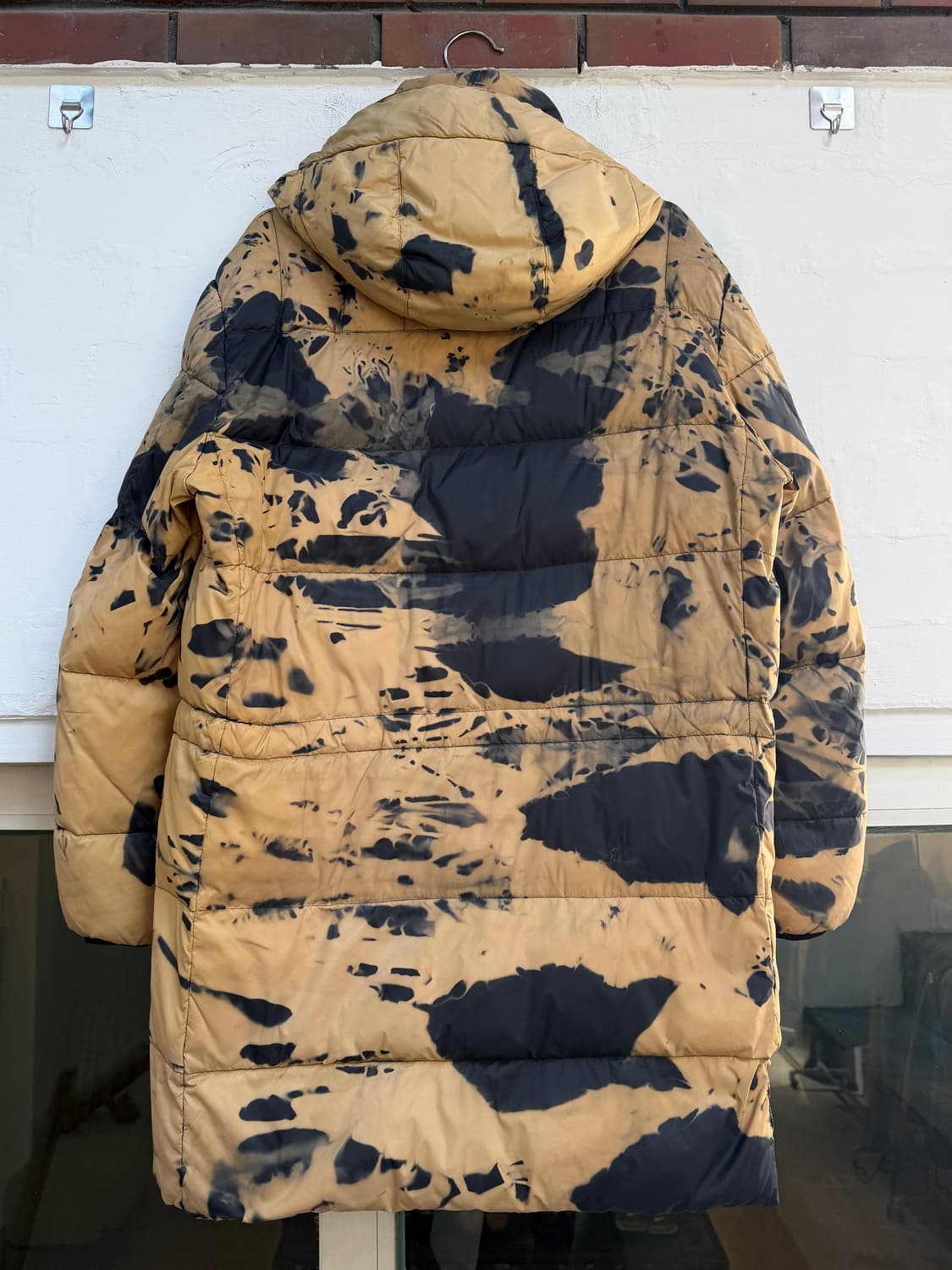 Songzio 옐로/블랙 타이다이 덕 다운 패딩 자켓 110 상품이미지10