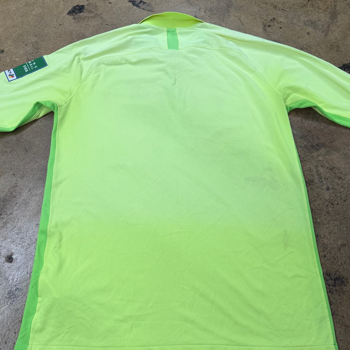 [정품/L] 나이키 K리그 심판복 옐로우 카라 긴팔 티셔츠 b14 상품이미지4