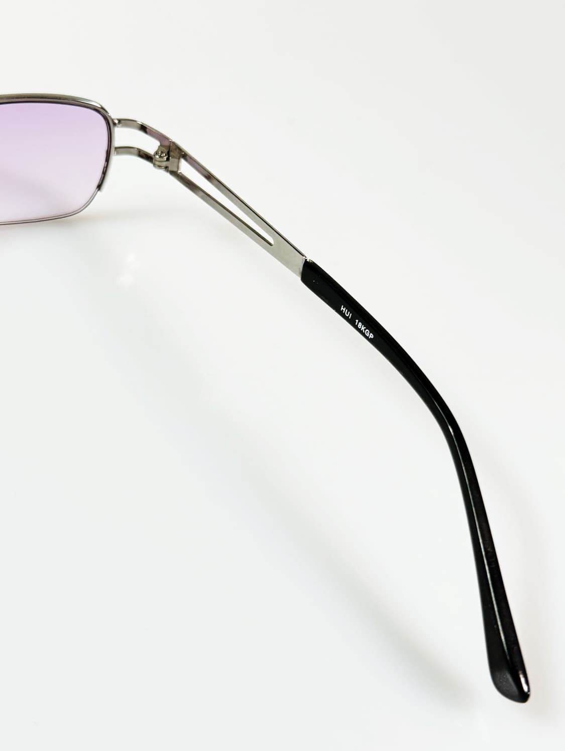HUI 메탈 스퀘어 반무테 틴트 프레임 빈티지 안경 상품이미지6