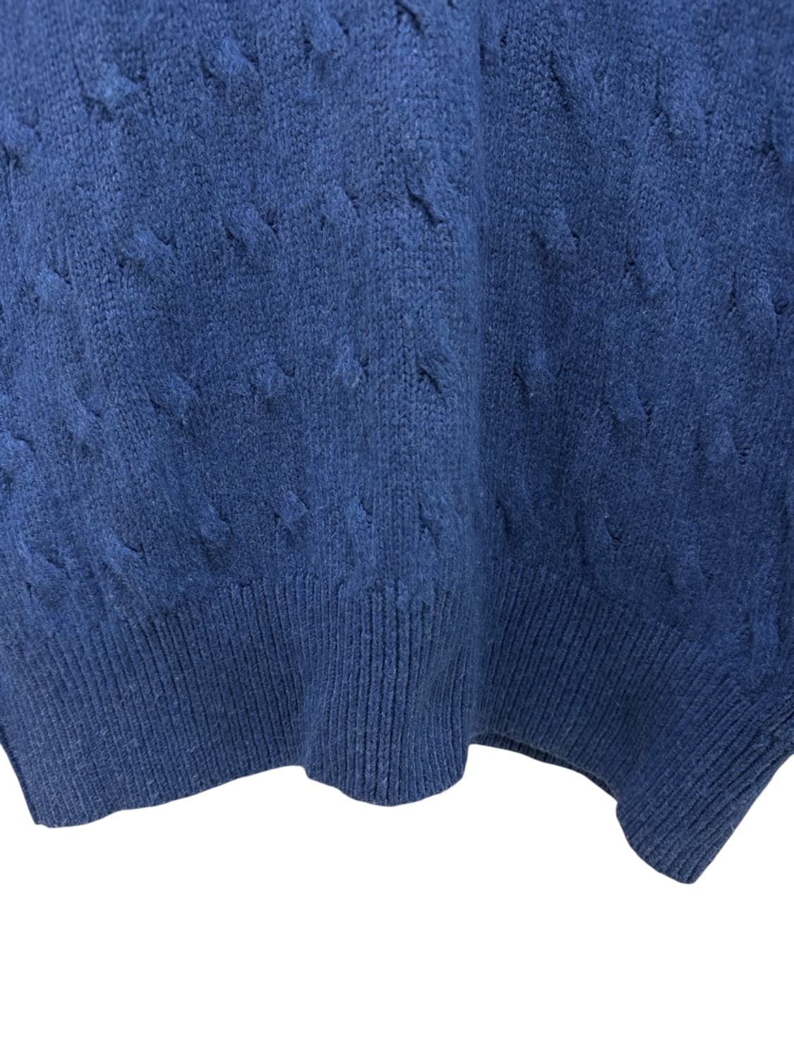 폴로 꽈배기 목폴라 니트 블루 (L) 상품이미지5