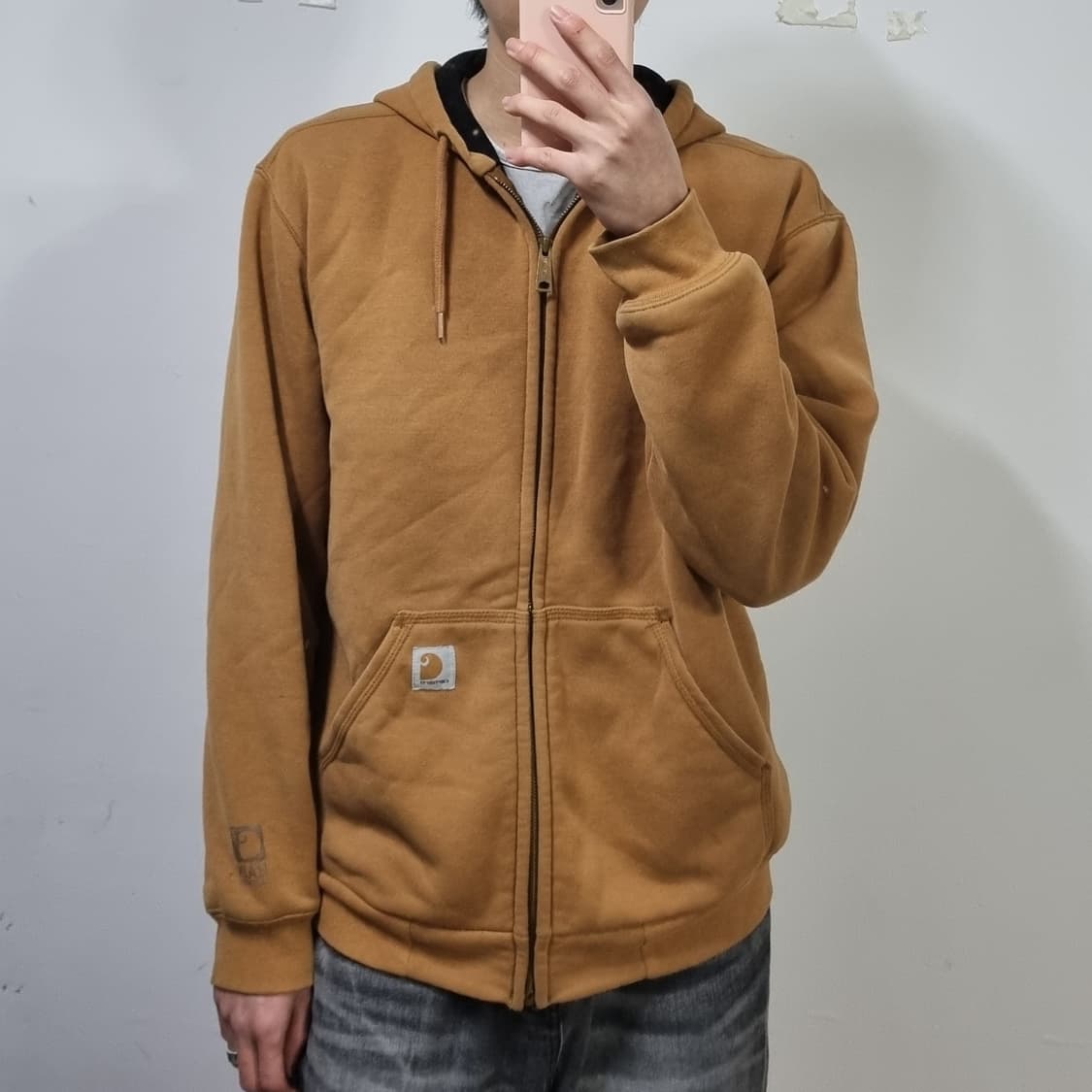 칼하트 레인디펜더 된장 후드집업  상품이미지3