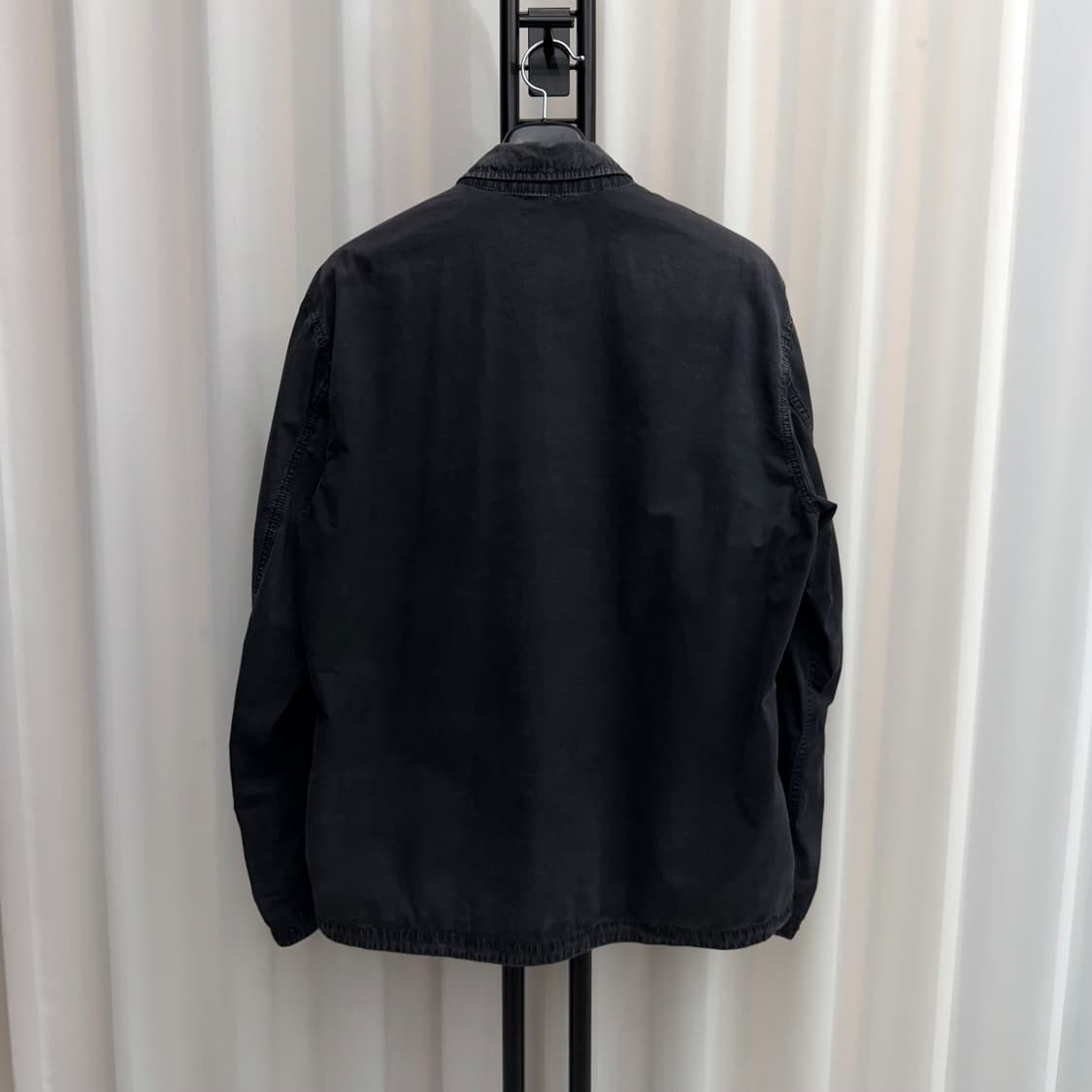 [XXL] 스톤아일랜드 올드이펙트 포켓 오버셔츠 블랙 상품이미지2