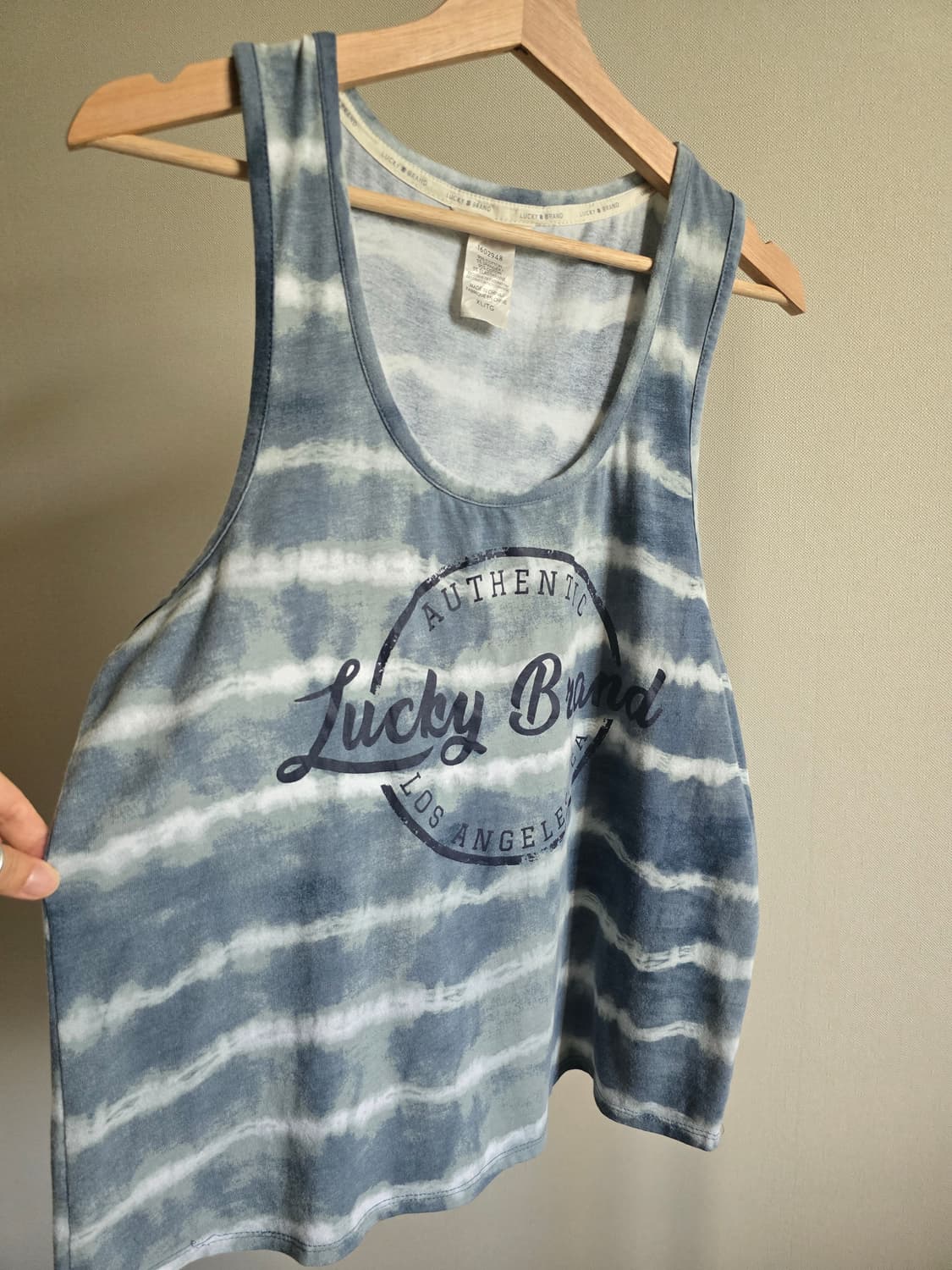 Lucky Brand 타이다이 로고 탱크탑 XL 상품이미지2