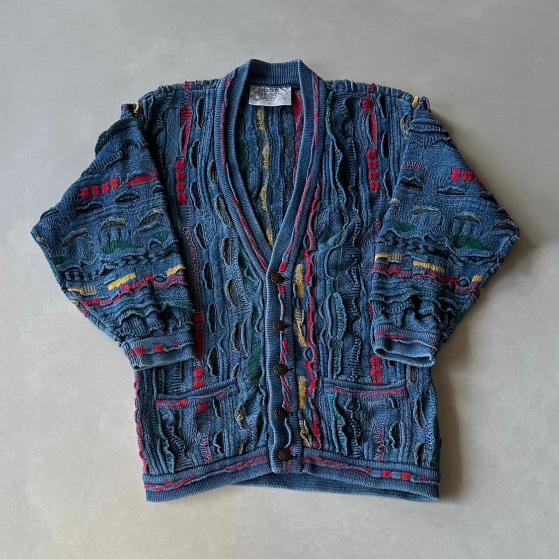 [M]쿠지 COOGI 케이블 니트 가디건 상품이미지1